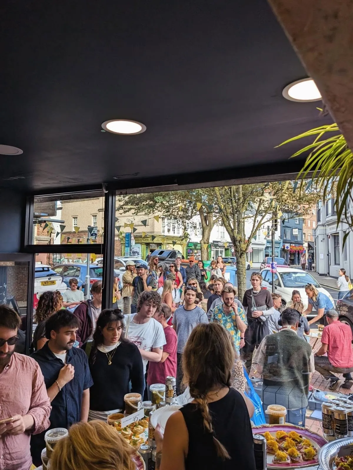 Packed shop during the hash brown party at The Pickle Kemptown