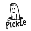 The Pickle logo, a smiling pickle peeking out of a hole